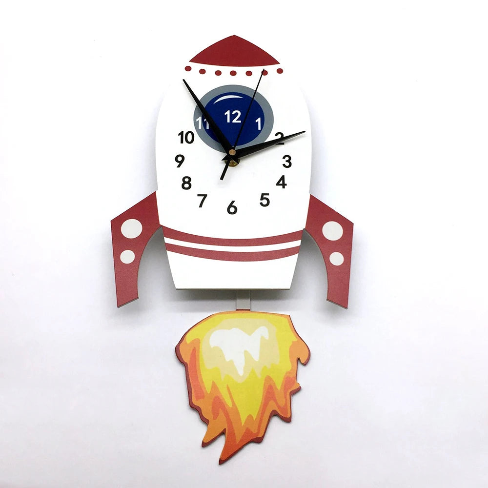 Rocket Wall Clock