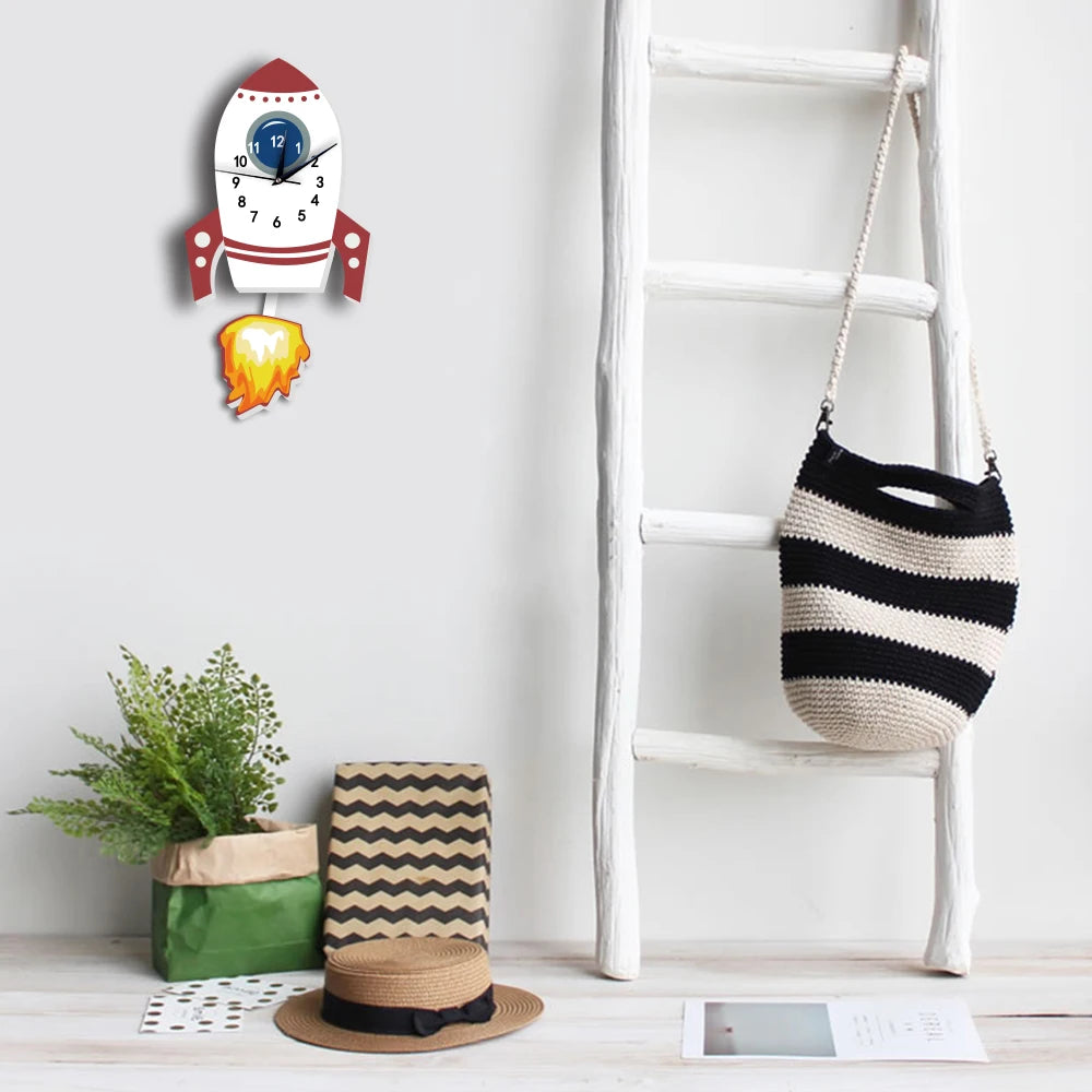 Rocket Wall Clock