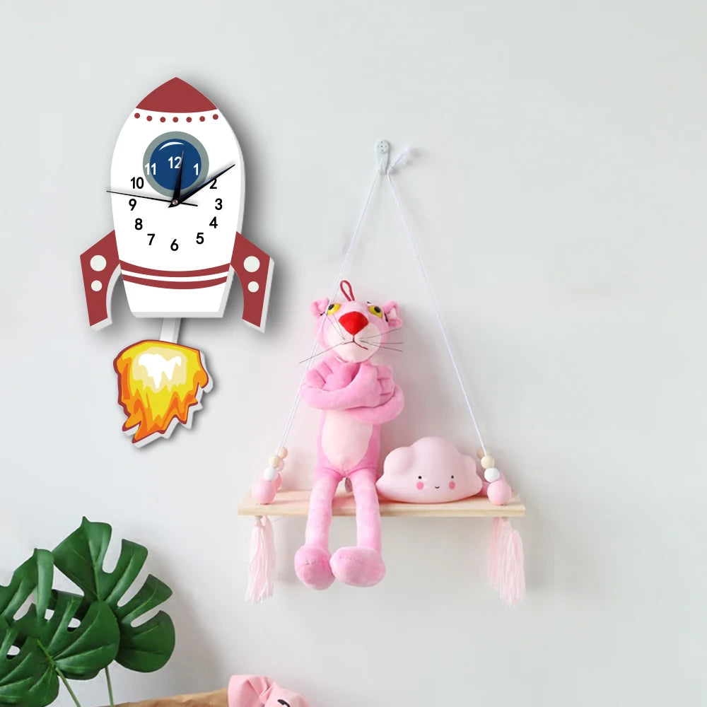 Rocket Wall Clock