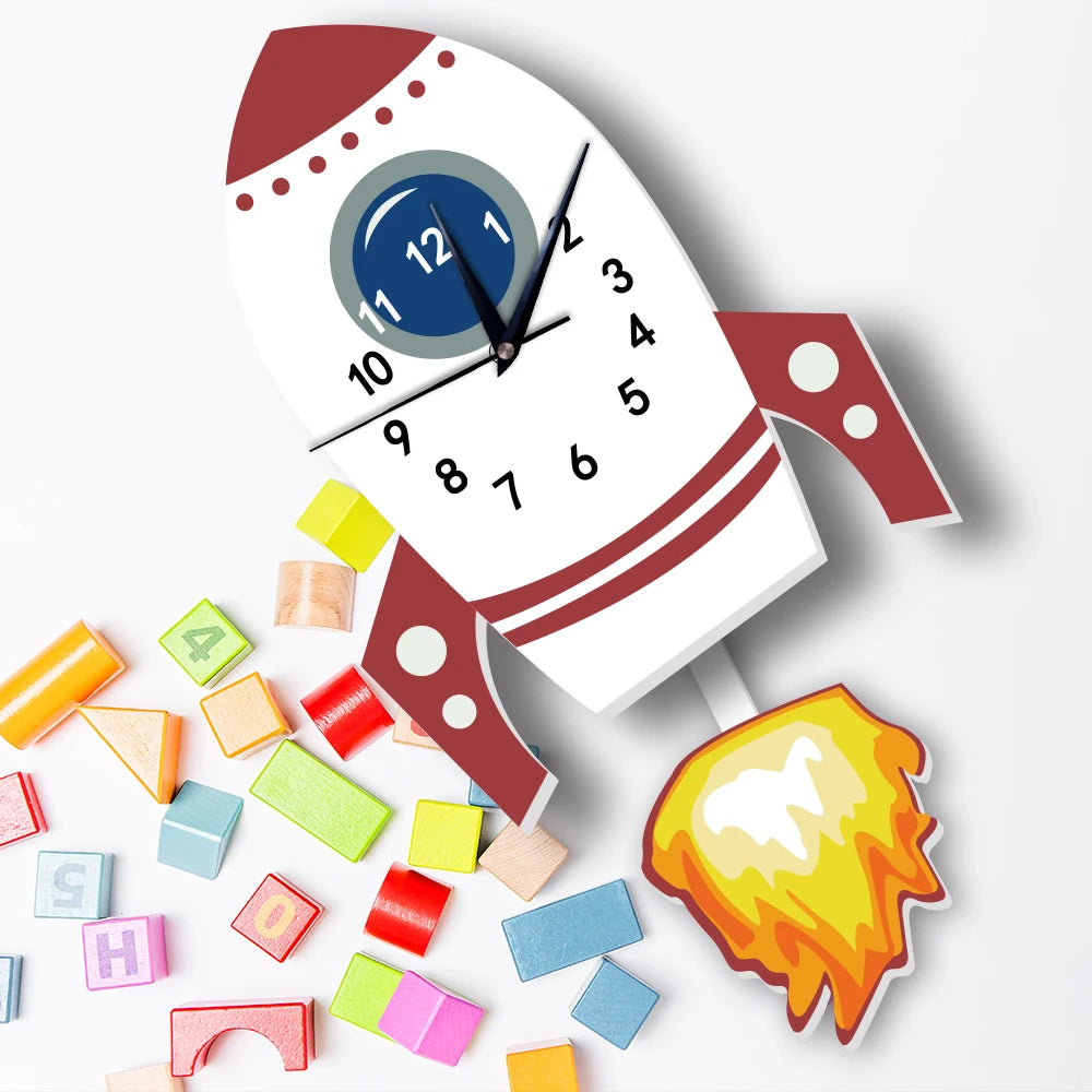 Rocket Wall Clock