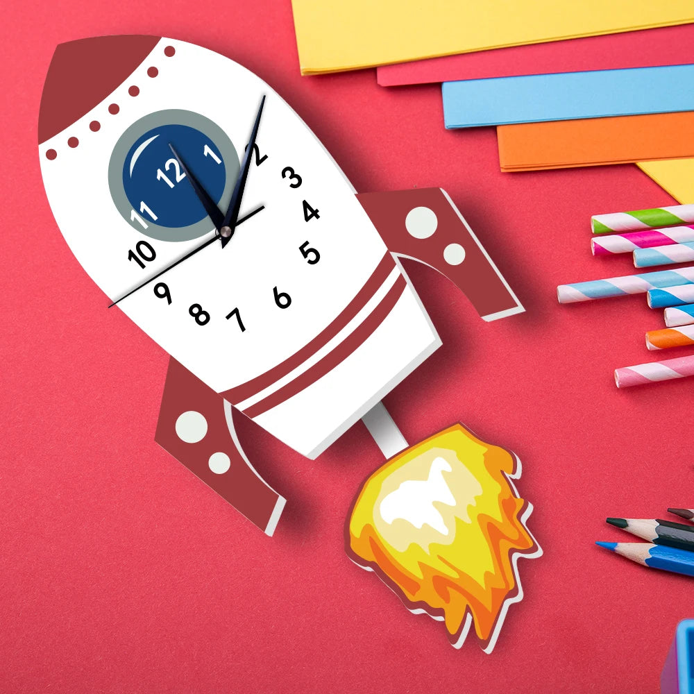 Rocket Wall Clock