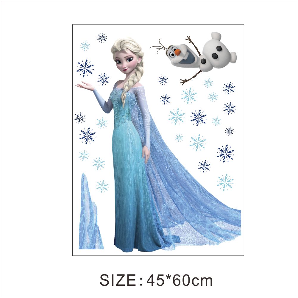 Frozen - Elsa & Olaf Snow Friends PVC Wall Sticker - 45x60cm