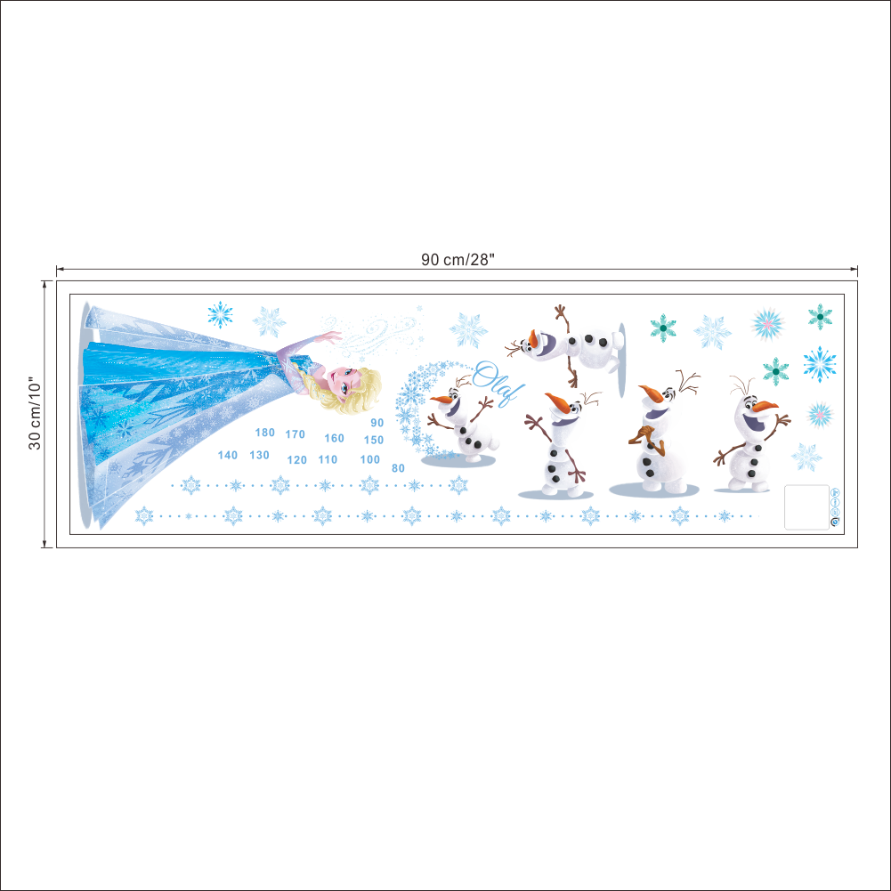 Frozen Height Measure Chart PVC Wall Sticker - 30x90cm