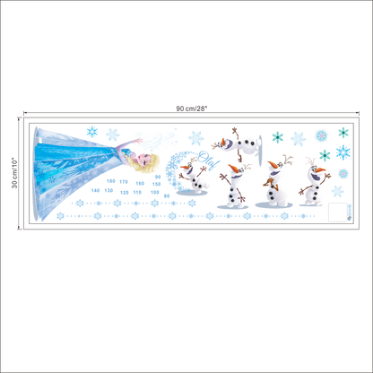 Frozen Height Measure Chart PVC Wall Sticker - 30x90cm