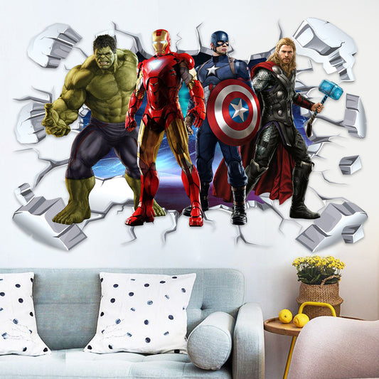 Avengers Wall smash landscape 60x90