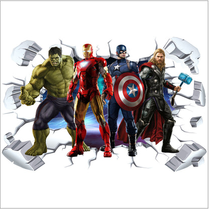 Avengers Wall smash landscape 60x90
