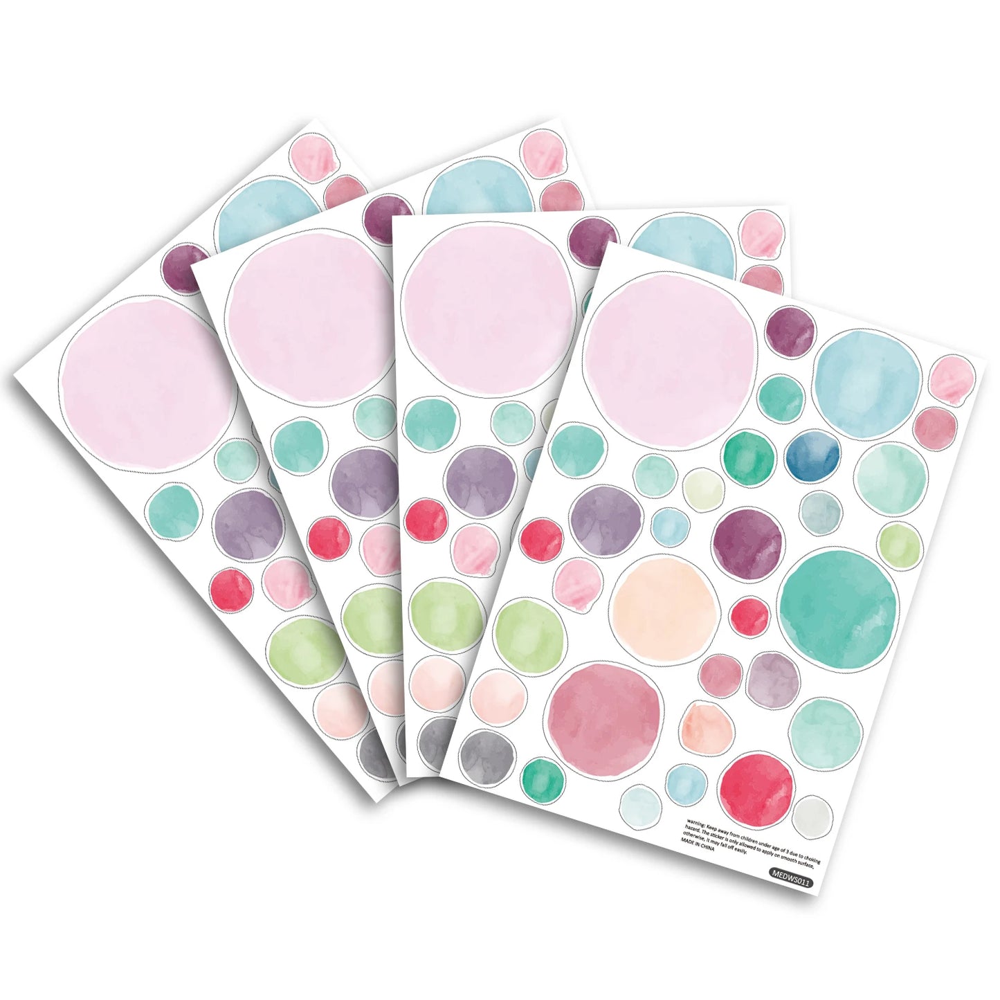 Watercolor polka dots