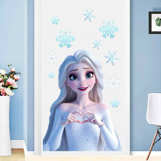 Elsa Ice Magic PVC Wall Sticker - 40x60cm