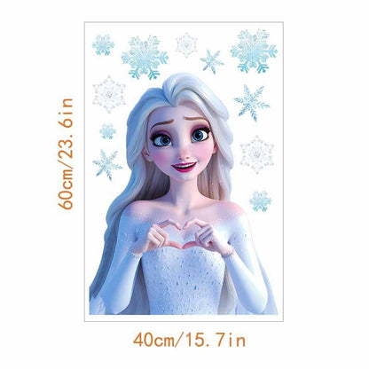 Elsa Ice Magic PVC Wall Sticker - 40x60cm