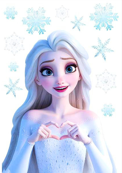 Elsa Ice Magic PVC Wall Sticker - 40x60cm