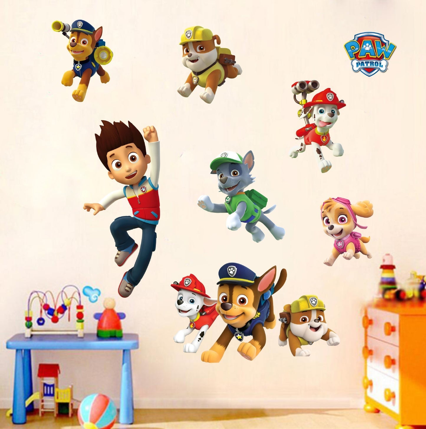 Paw Patrol - Free to Place Characters with Ryder