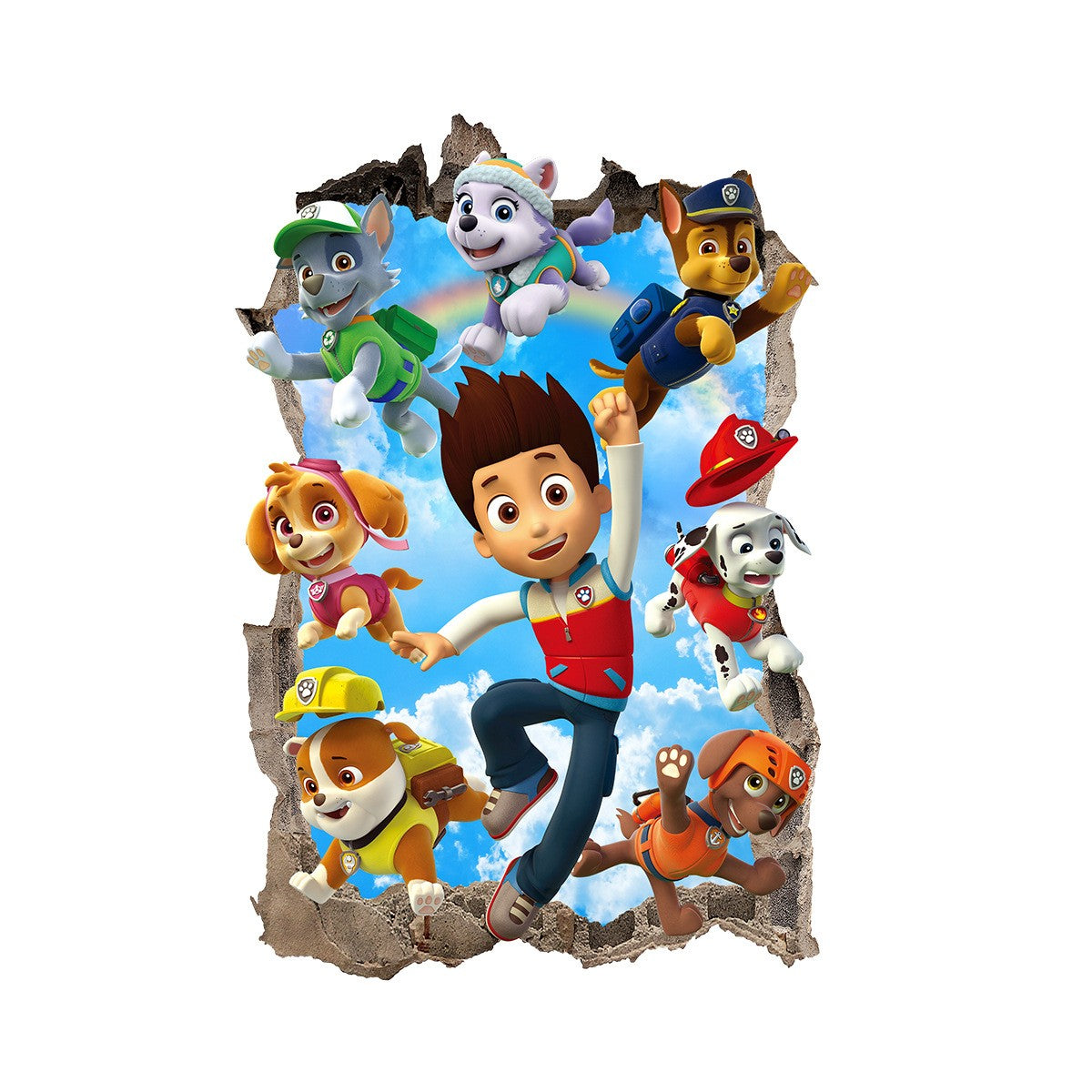 Paw Patrol wall break Vertical