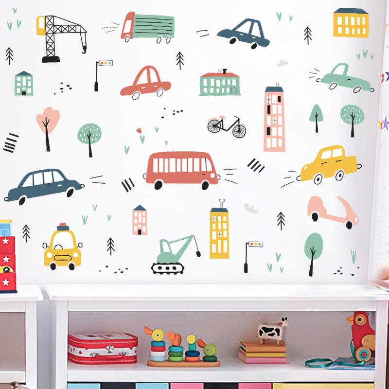 Cartoon Cars - WallStick