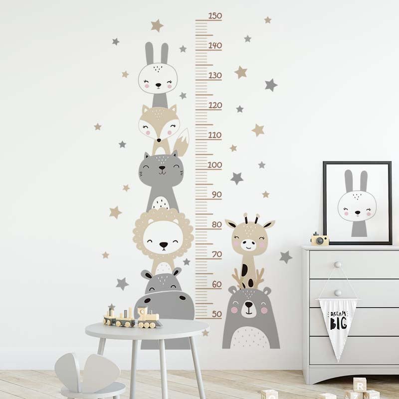 Starry Animals Height Measure - WallStick