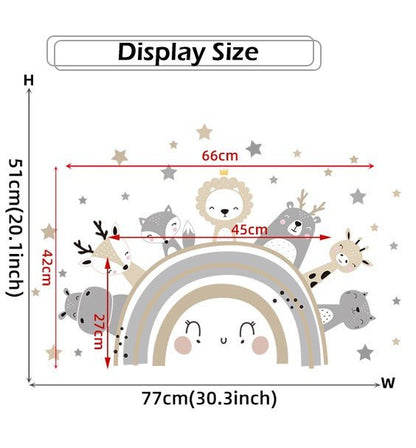 Starry Animals Rainbow - WallStick