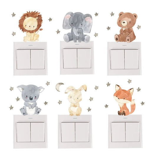 Watercolor wildlife charms Switch - WallStick