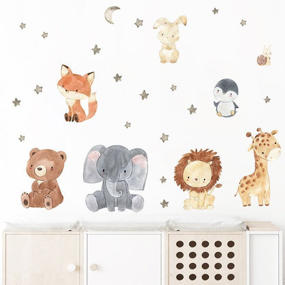 Watercolour Wildlife Charms - WallStick